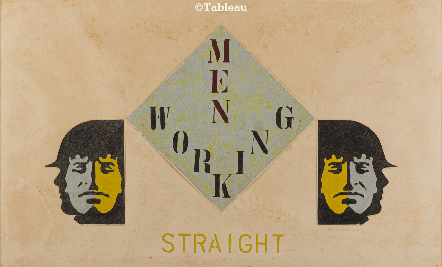 Rubens Gerchman - Men working straight