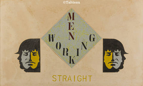 Men working straight
