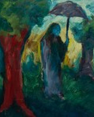 José Maria de Souza - Figura com Guarda-Chuva