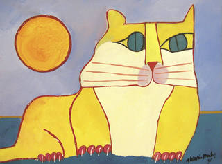 Aldemir Martins - Gato amarelo
