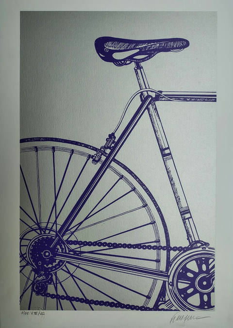Bicicleta Roxa