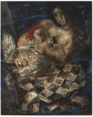 Candido Portinari - "Mulher com galo''