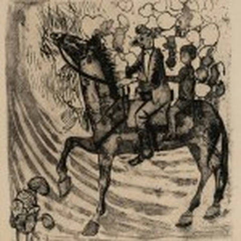 Homem a Cavalo com Menino na Garupa – da série Menino de Engenho