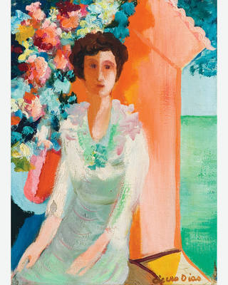 Cícero Dias - Mulher e flores