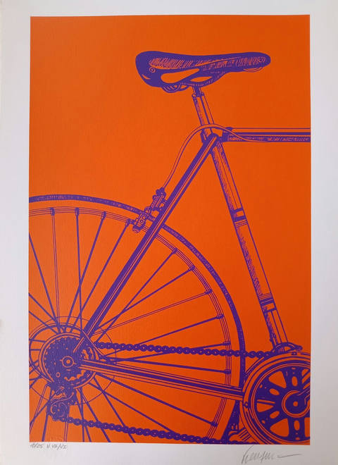 Bicicleta Roxa