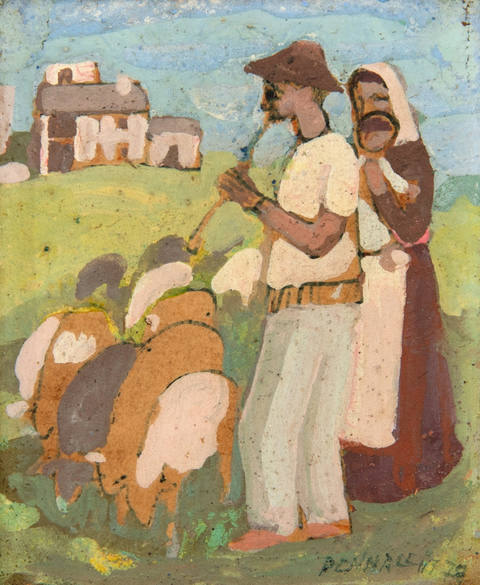 Família Pastorando Ovelhas - Pendant