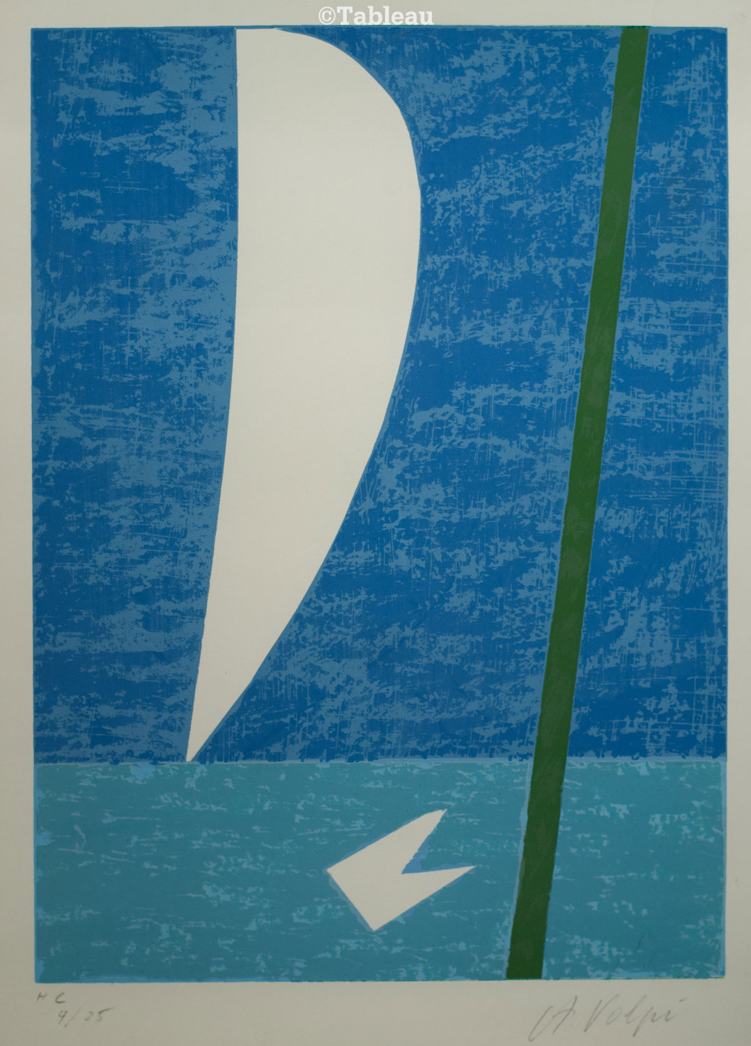 Alfredo Volpi - Mastro, vela e bandeira