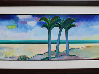 Aldemir Martins - Paisagem a Beira Mar