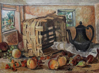 Aldo Bonadei - Cesto e Frutas
