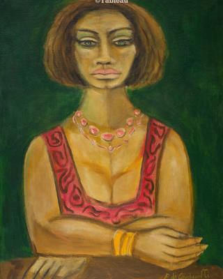 Emiliano di Cavalcanti - Mulata de vermelho