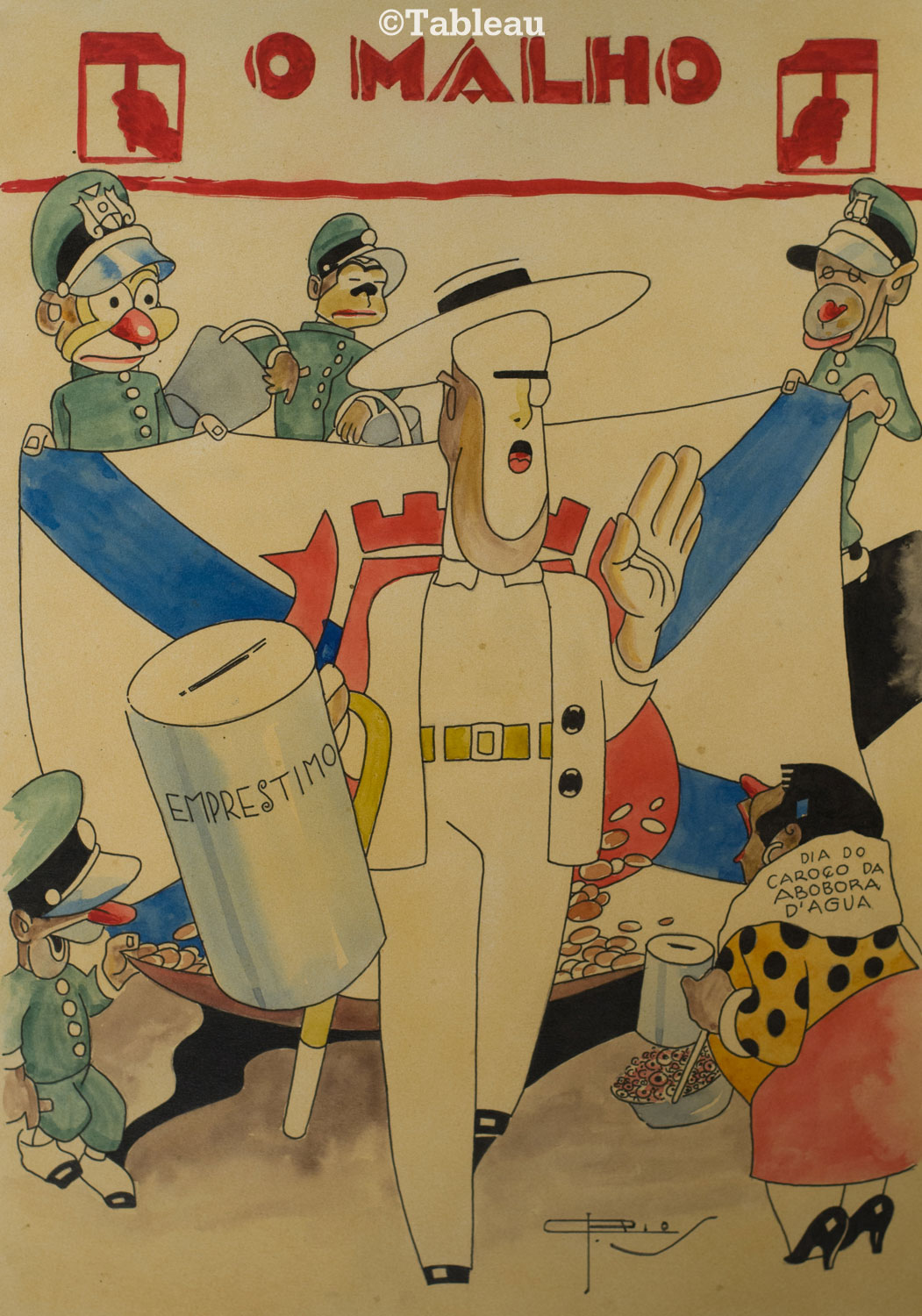 J. Carlos - Capa da Revista o Malho