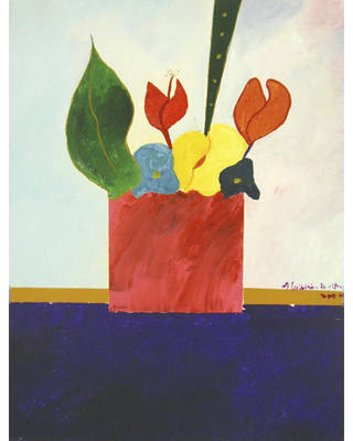 Aldemir Martins - Vaso com flores