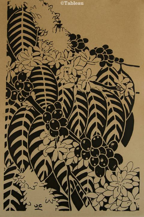 Flores e frutas