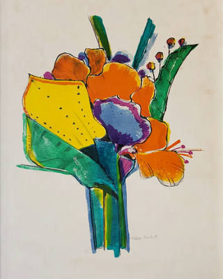 Aldemir Martins - Vaso com flores