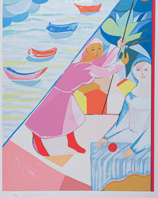Cícero Dias - Figuras e barcos