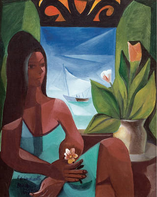Emiliano di Cavalcanti - Moça na janela