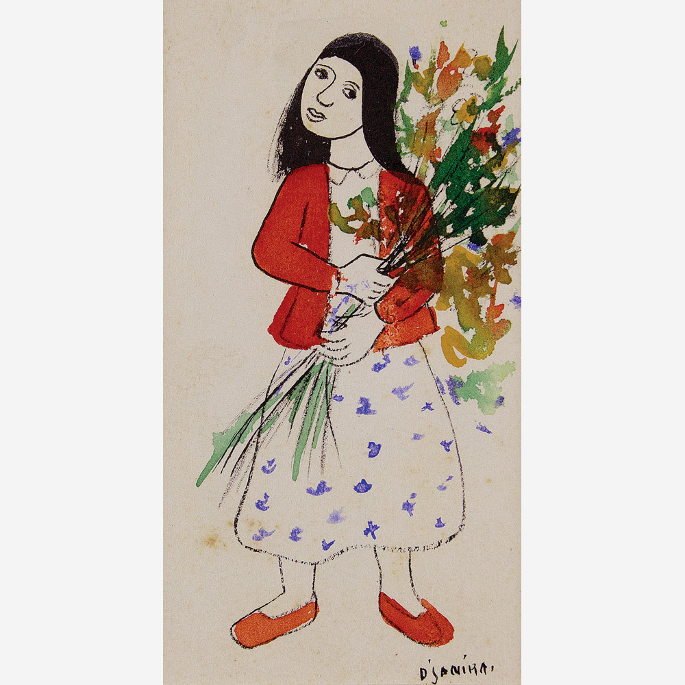 Djanira da Motta e Silva - Mulher com flores