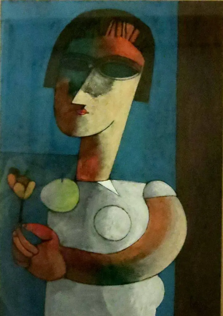 Lady with Flower