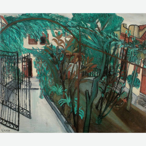 O portão da casa da artista em Santa Teresa