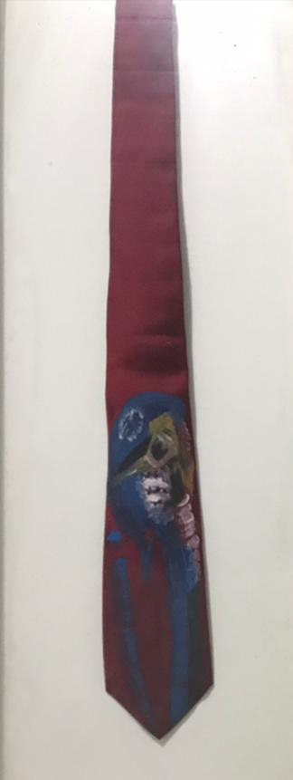 Gravata pintada a mão
